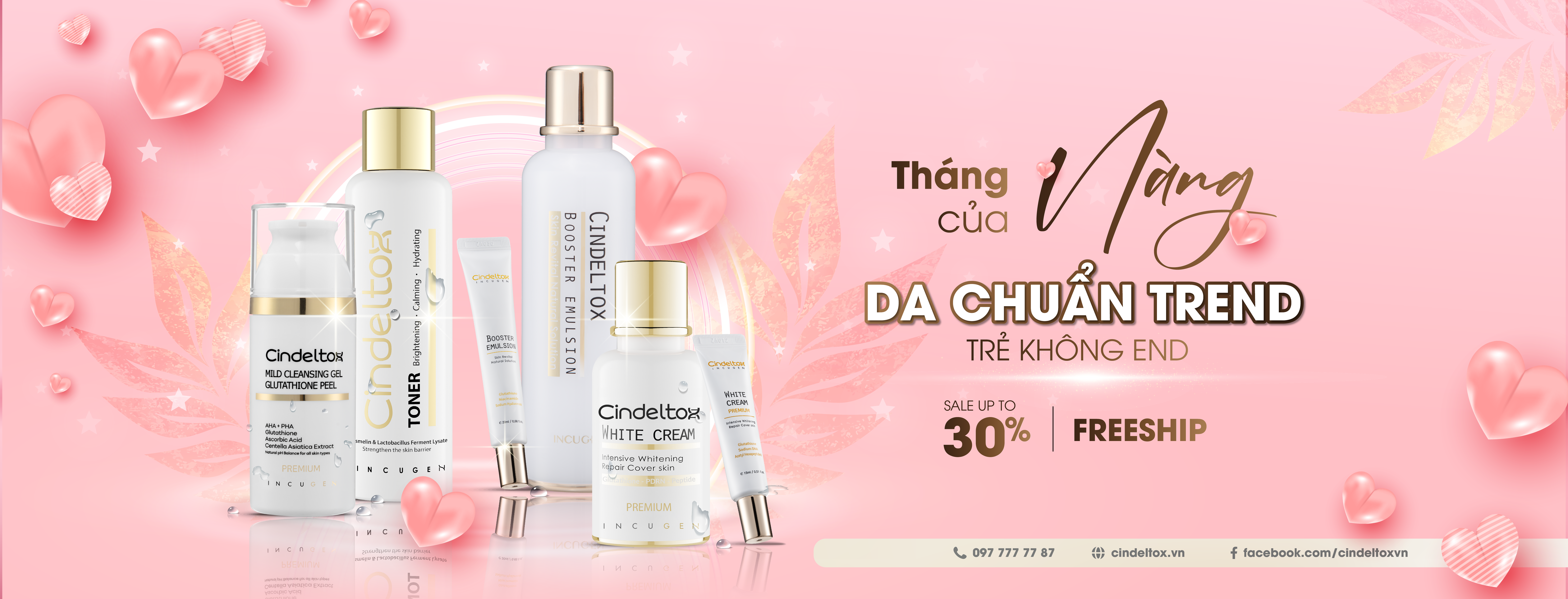 banner tháng 10 của Cindeltox mừng ngày phụ nữ việt nam